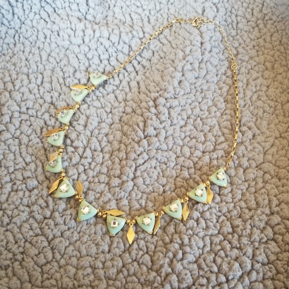 Seafoam statement necklace